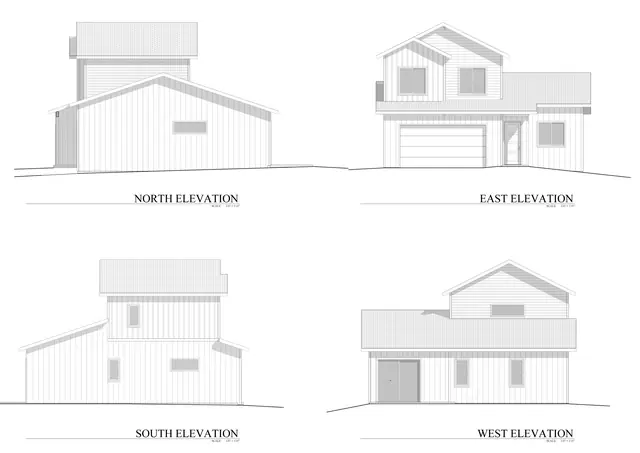 Exterior elevation drawing, 108 Elevation Dr