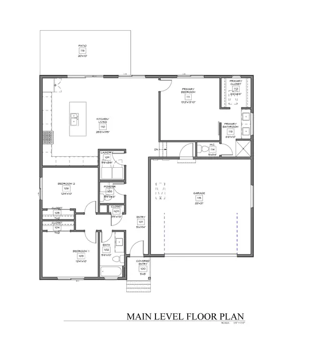 Floor plan, 413 Switchback Ln